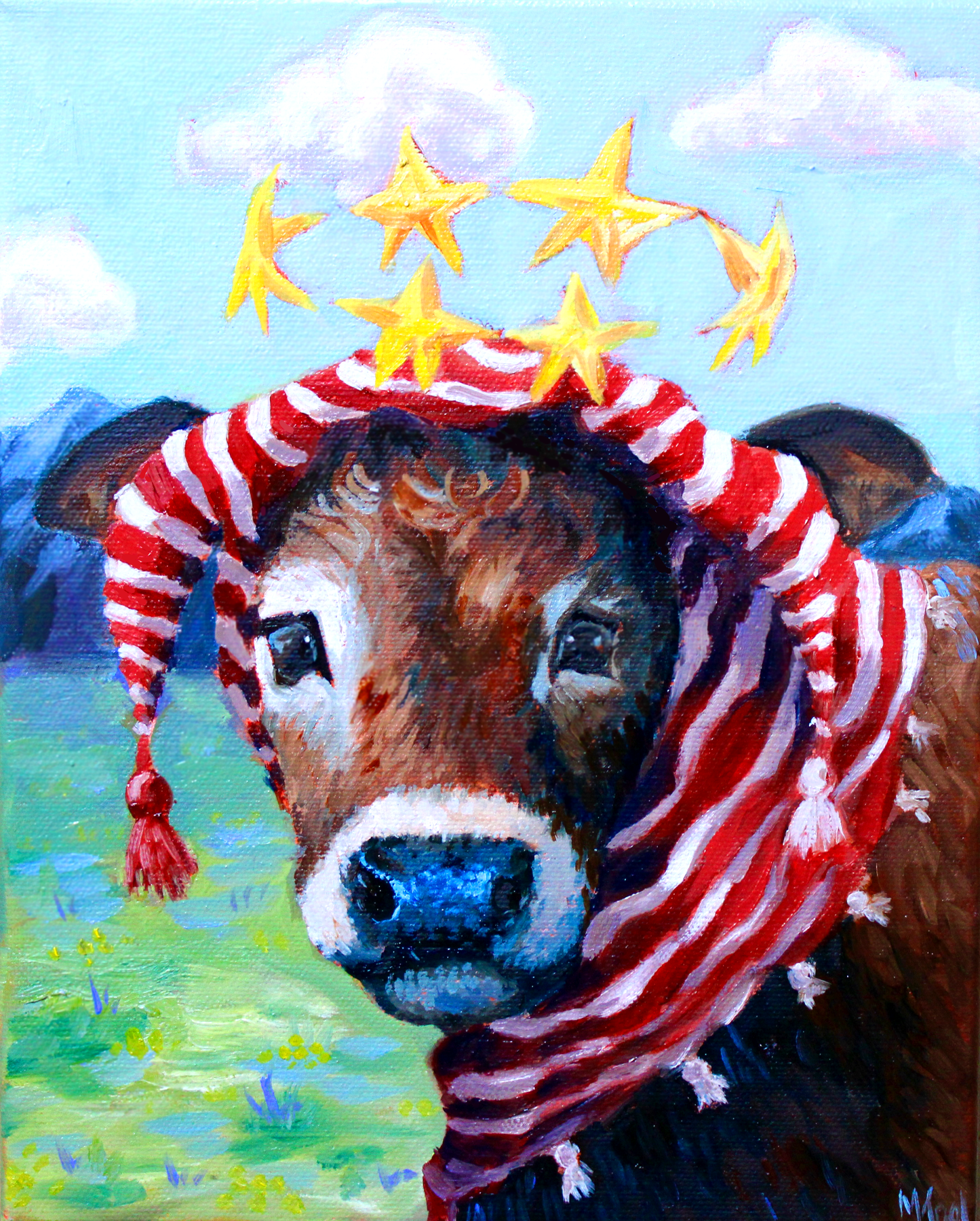 Of Cows and Cosmos Sticker
