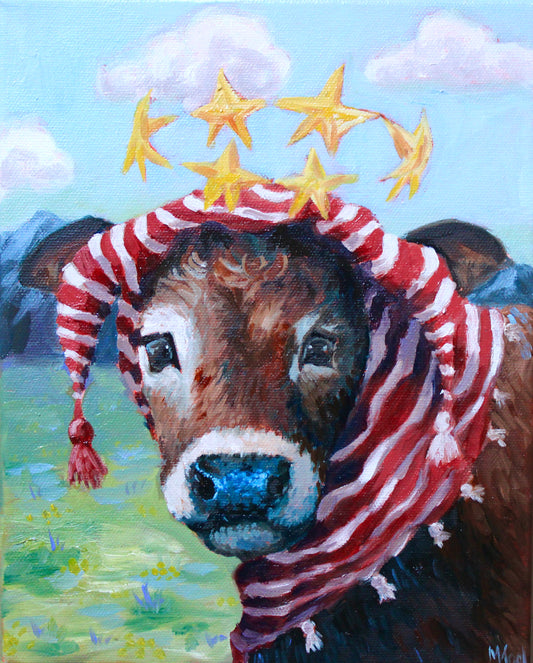 Of Cows and Cosmos Print